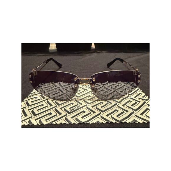 RARE Versace Medusa rimless sunglasses from the 1990s main image 7